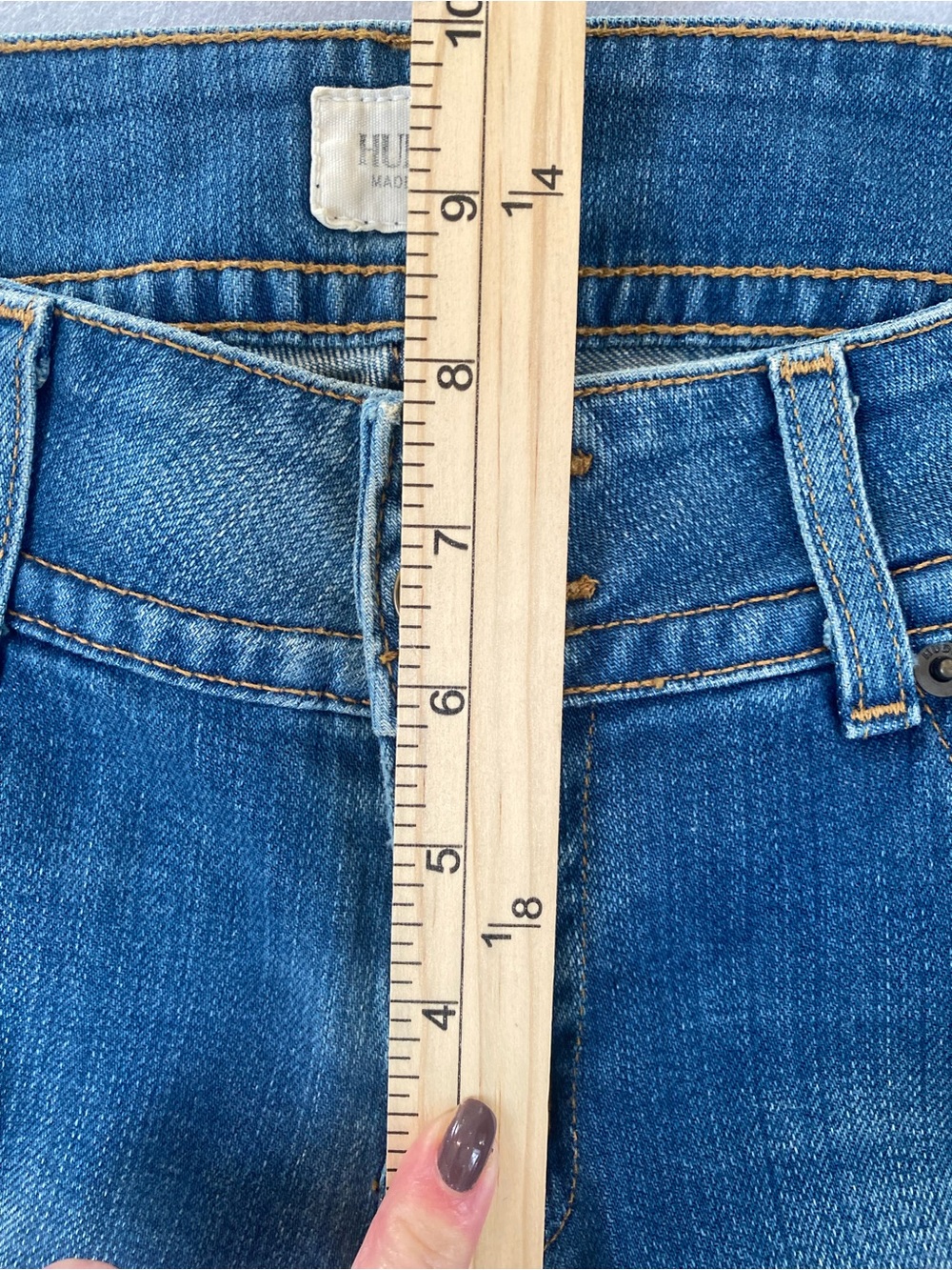 NWT Hudson Signature + Pop Bootcut Jeans Sz 27 Low Rise Y2K Made in USA - Picture 6 of 10